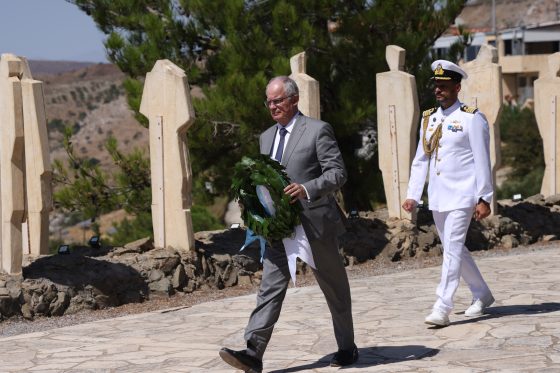Με τιμή και βαθιά συγκίνηση,  παρουσία του Προέδρου της Δημοκρατίας, πραγματοποιήθηκαν οι εκδηλώσεις για την 83η επέτειο του Ολοκαυτώματος της Βιάννου, στο Πανδημοτικό Ηρώο