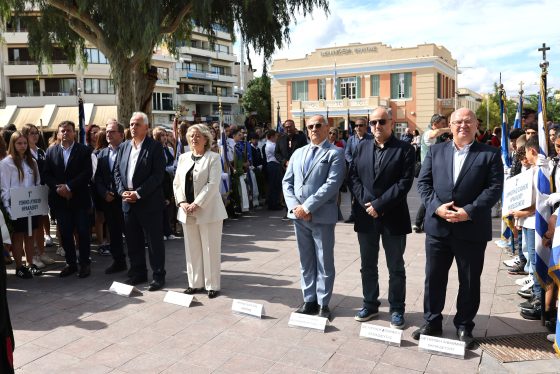 Μαθητές, εκπαιδευτικοί, αρχές τιμούν στο Ηράκλειο την Εθνική Επέτειο της 28ης Οκτωβρίου 1940